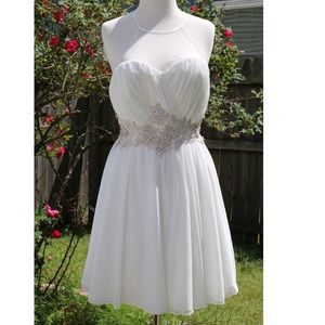 My Michelle white special Occassion cocktail dress